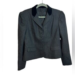 NWT Dillon Vintage Wool Blend Gray Suit Jacket